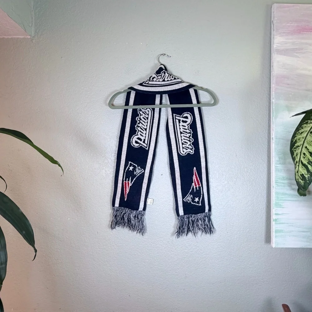New England Patriots Warm Knit Superbowl Football Fan Casual Warm Winter Scarf